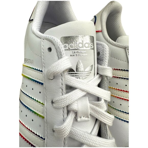 Adidas Originals Superstar JColor white GY3133 size 5.5 New with box - Picture 8 of 10